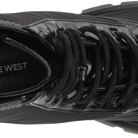 NINE WEST Women's Obri2 Black Patent Ankle Boot Size 11 - Picture 11 of 11